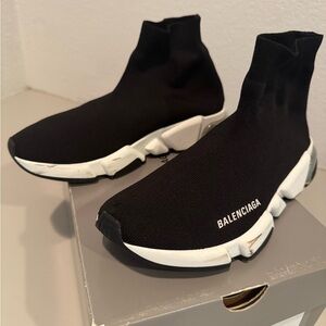 Balenciaga Black Knit Sock Sneakers